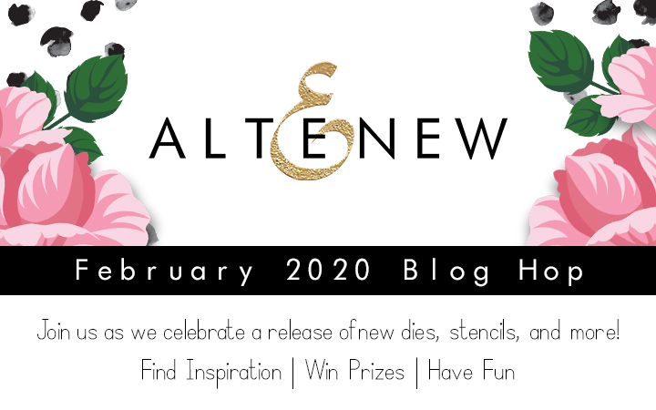 Altenew February 2020 Stencils/Decals/Stand-alone Dies Release Blog Hop + Giveaway