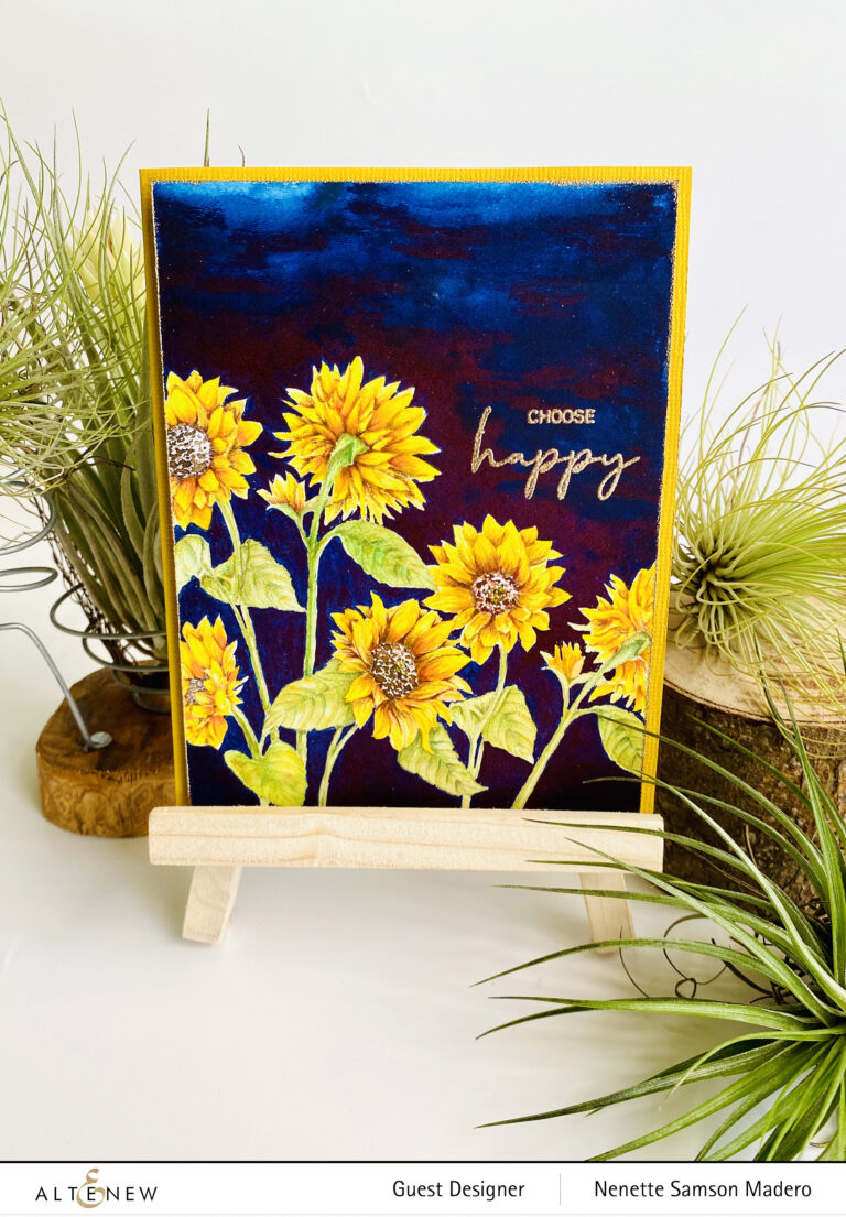 Altenew Paint-A-Flower: Sunflower and Woodless Watercolor Pencil Release Blog Hop