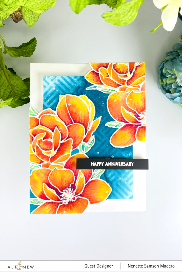 Altenew Paint-A-Flower: Magnolia Rustica Outline Stamp Set Release Blog Hop + Giveaway ($200 in Total Prizes)